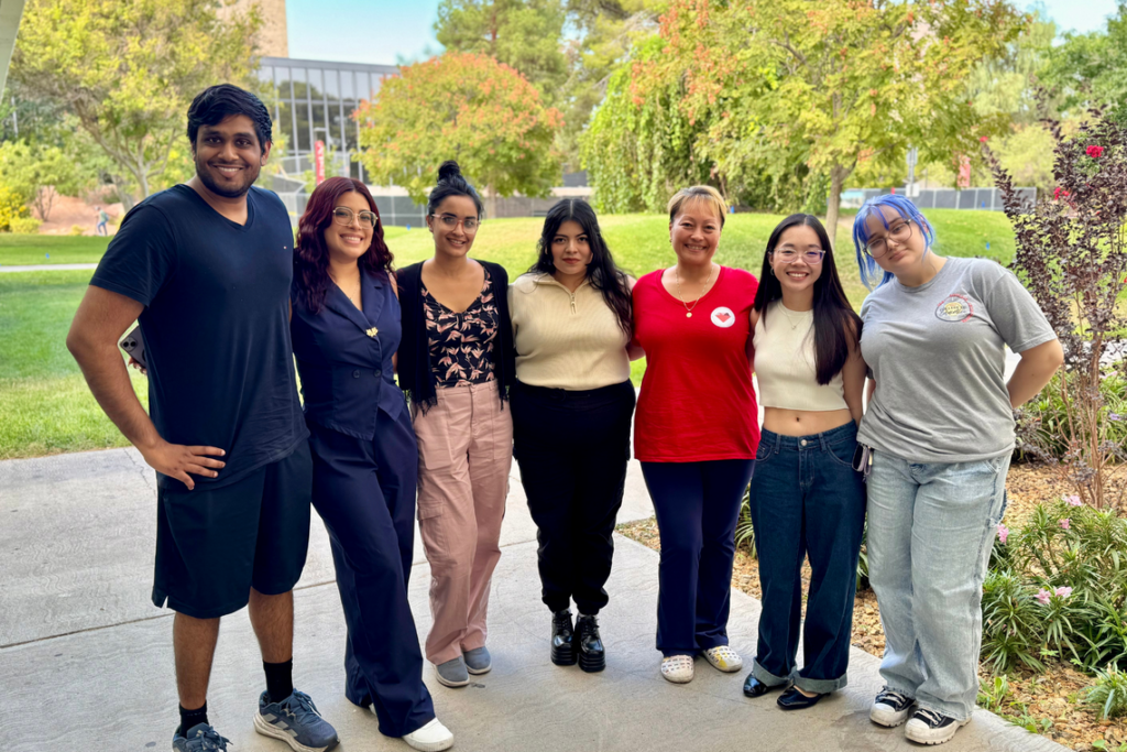 Group of seven Project Exhale students